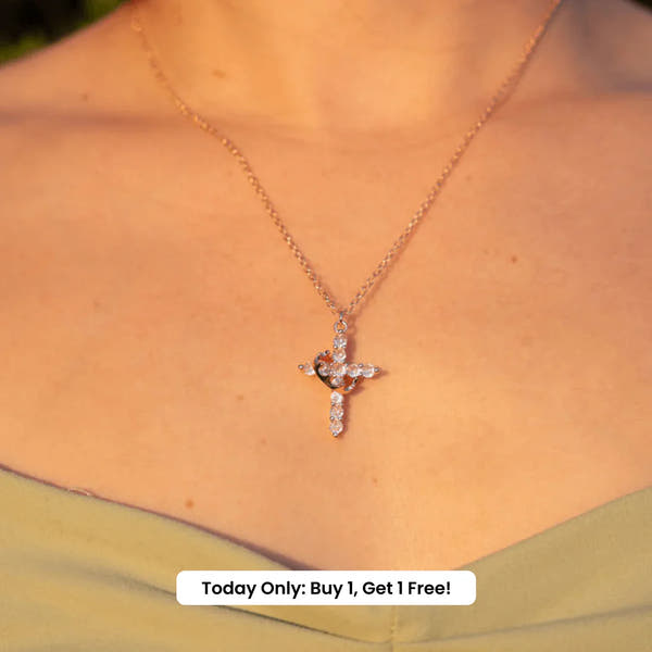 Cyber Sale - Faith Crowned Cross Necklace 👑