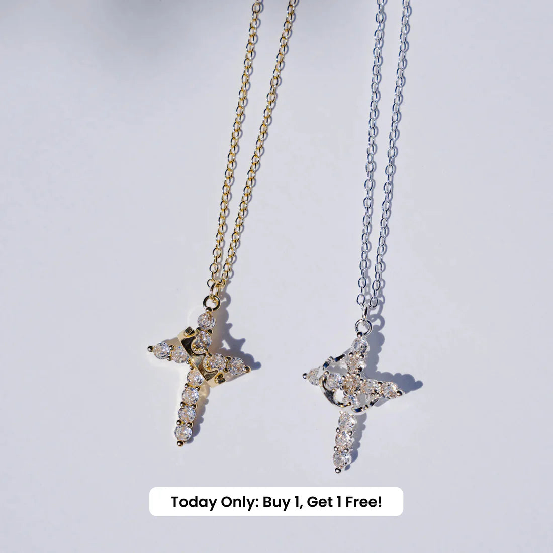 Cyber Sale - Faith Crowned Cross Necklace 👑