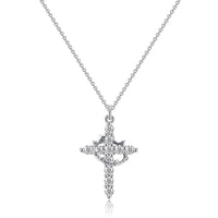 👑Crowned in Faith Cross Necklace (Gold & Silver)
