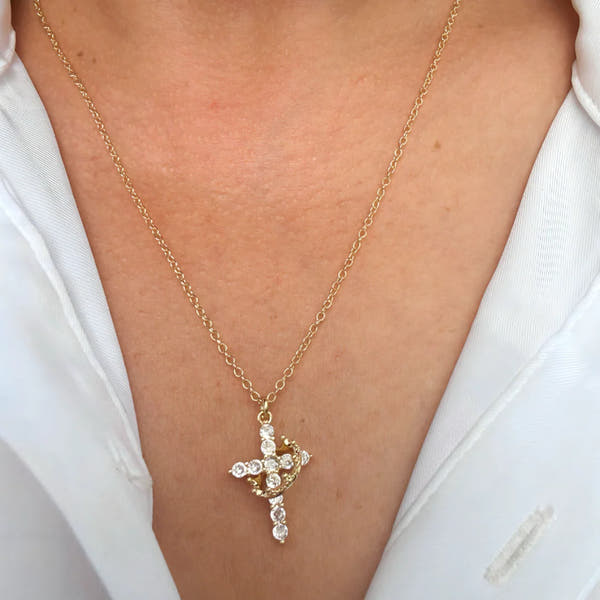 Cyber Sale - Faith Crowned Cross Necklace 👑
