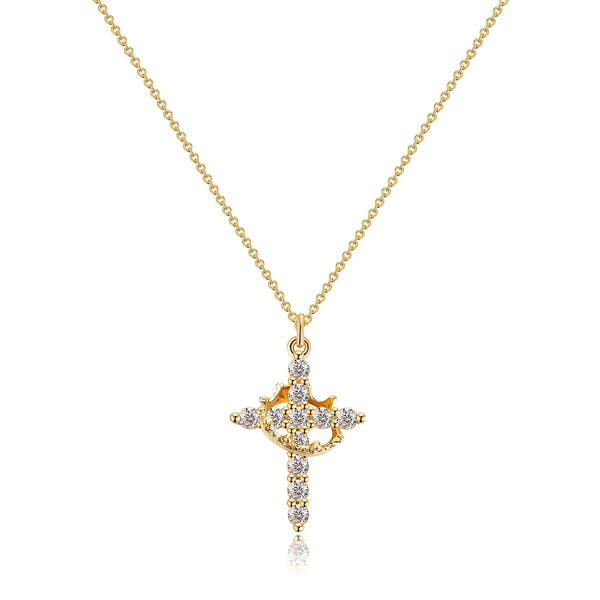 Cyber Sale - Faith Crowned Cross Necklace 👑