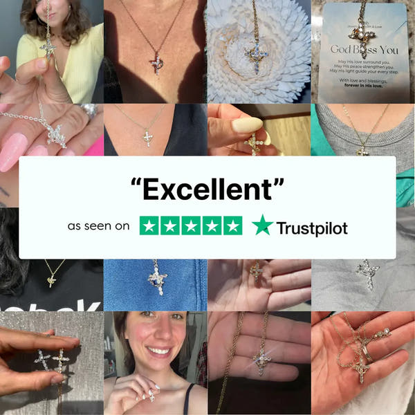 Cyber Sale - Faith Crowned Cross Necklace 👑